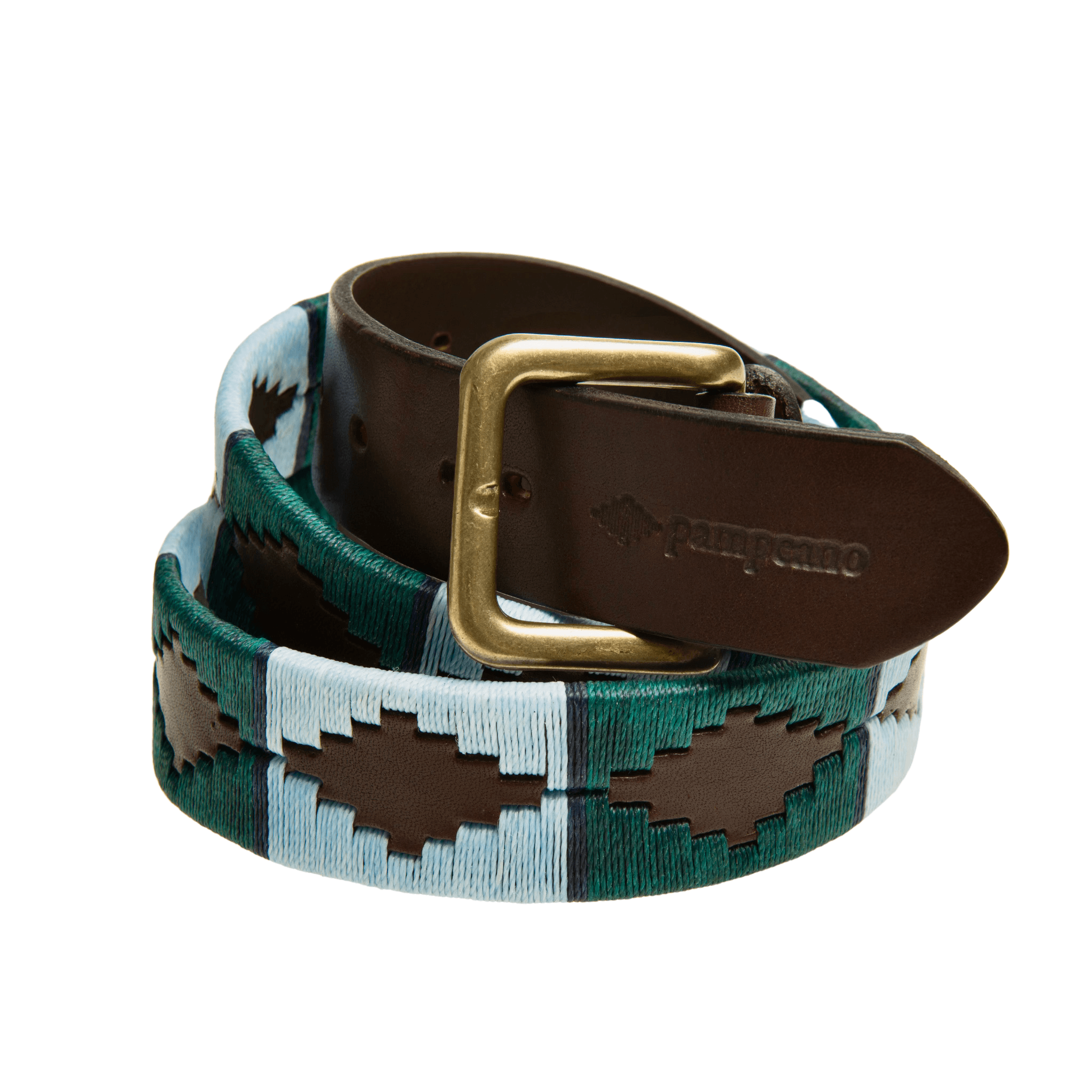 Royal Signals leather polo belt handcrafted by Pampeano in regimental colours