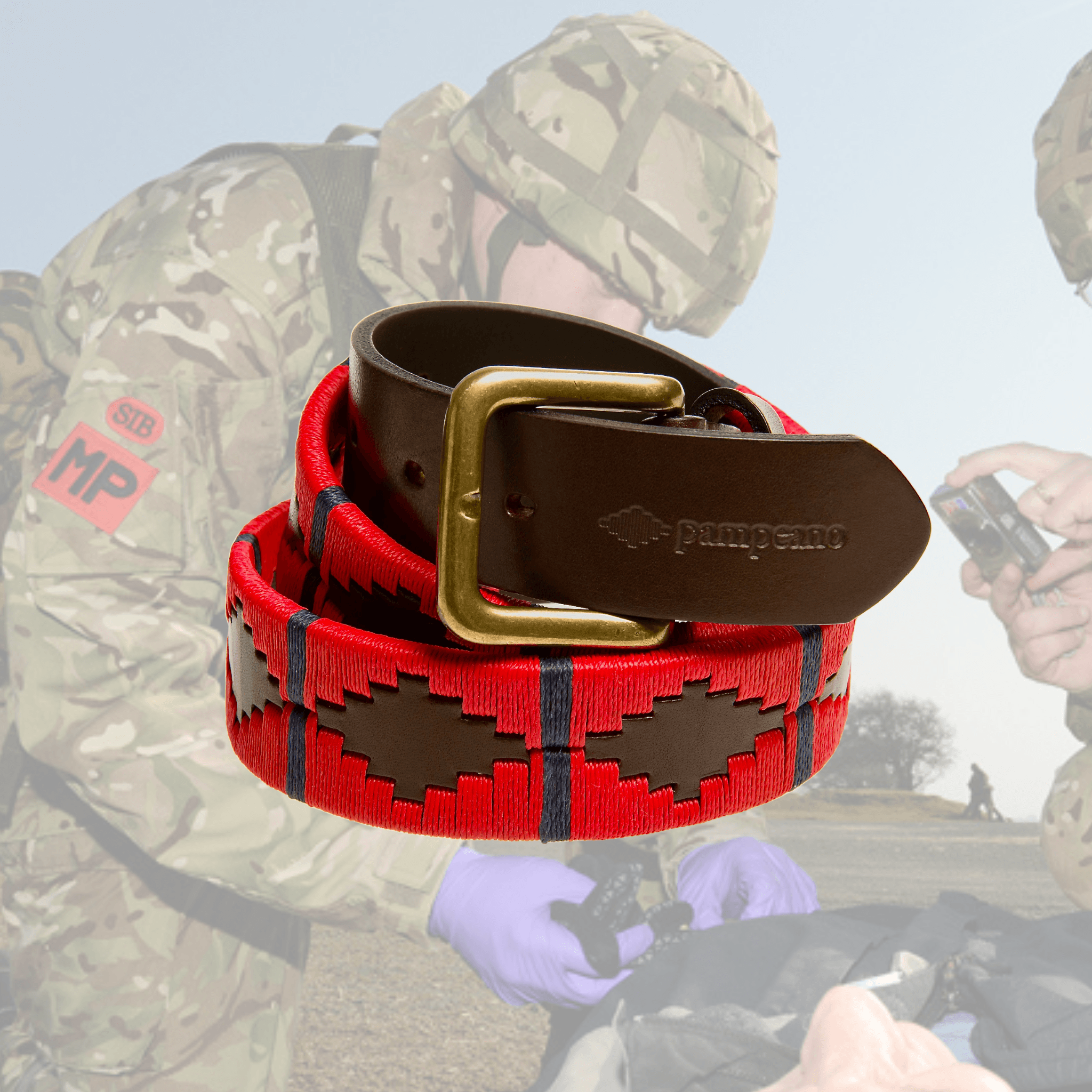 The Country Direct & Pampeano Adjutant Generals Corps (AGC) Leather Polo Belt.