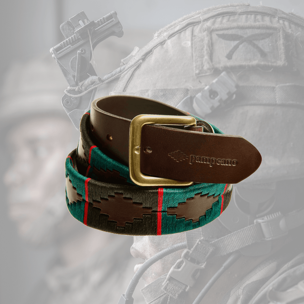 The Country Direct & Pampeano Royal Gurkha Rifles Leather Polo Belt.