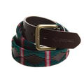 Close-up of the exclusive Country Direct & Pampeano Intelligence Corps Leather Polo Belt.