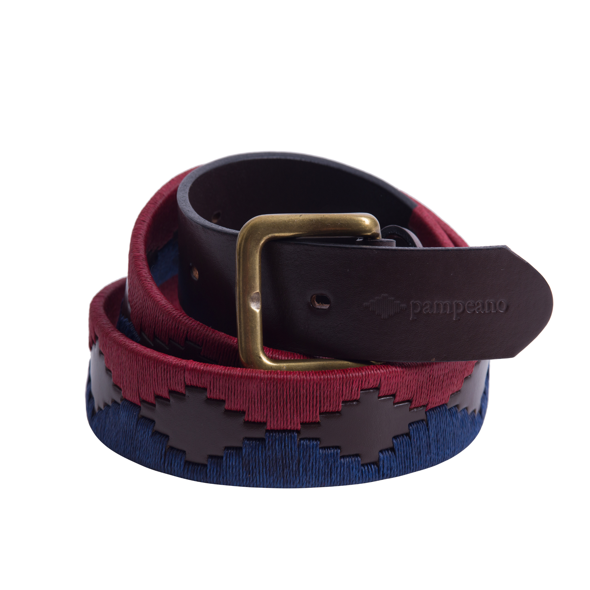 Life Guards leather polo belt handcrafted by Pampeano in regimental colours