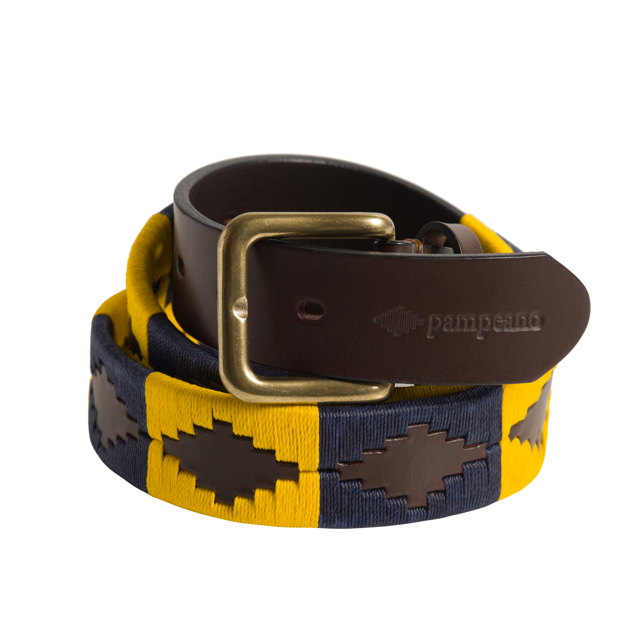 The Princess of Wales's Royal Regiment leather polo belt handcrafted by Pampeano in regimental colours