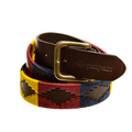 Royal Army Medical Corps leather polo belt handcrafted by Pampeano in regimental colours
