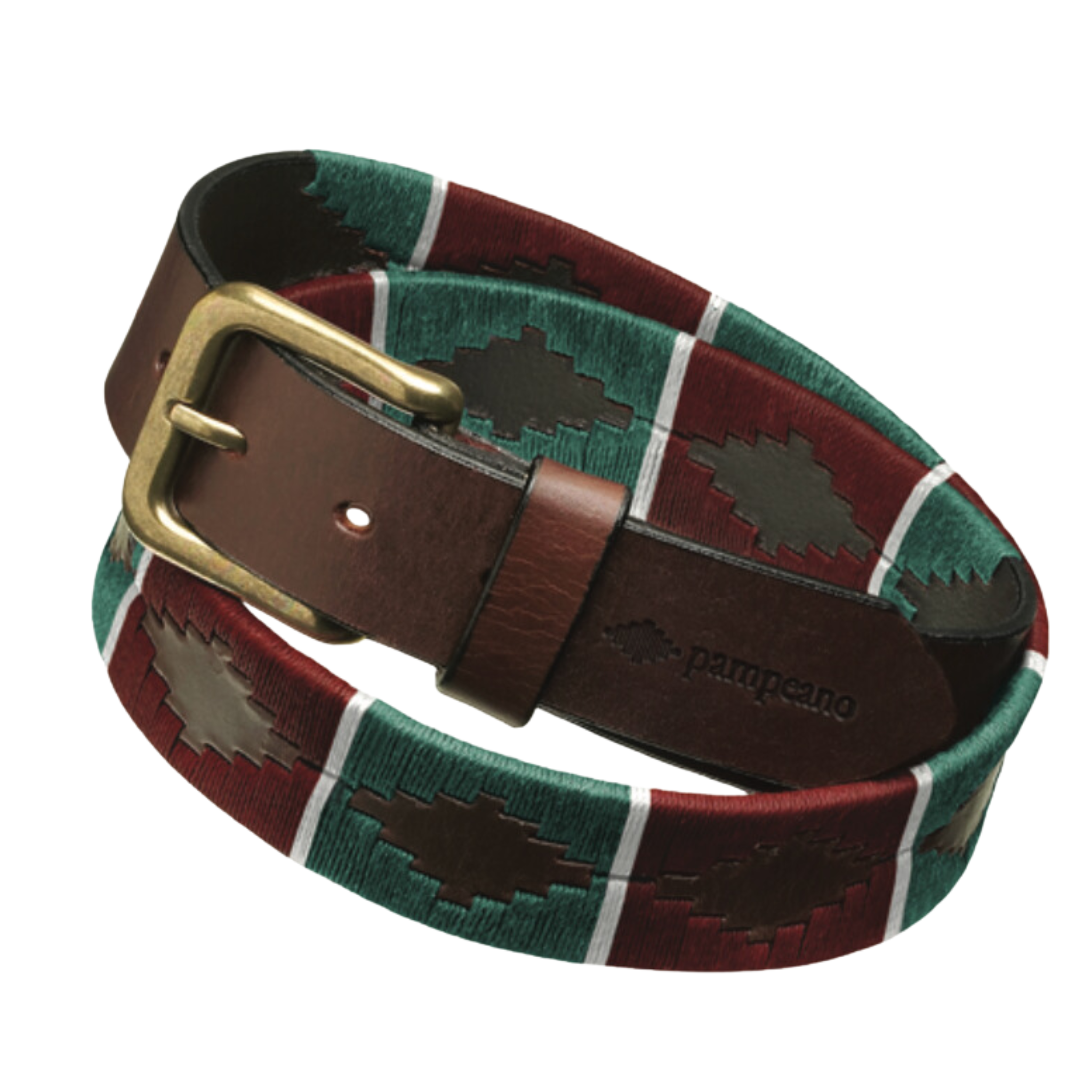Royal Army Medical Services leather polo belt handcrafted by Pampeano in regimental colours