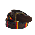 Royal Electrical & Mechanical Engineers (REME) leather polo belt handcrafted by Pampeano in regimental colours