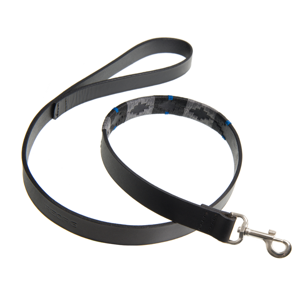 The Country Direct & Pampeano Police - REORG Leather Dog lead, made with the finest leather and waxed threads. 