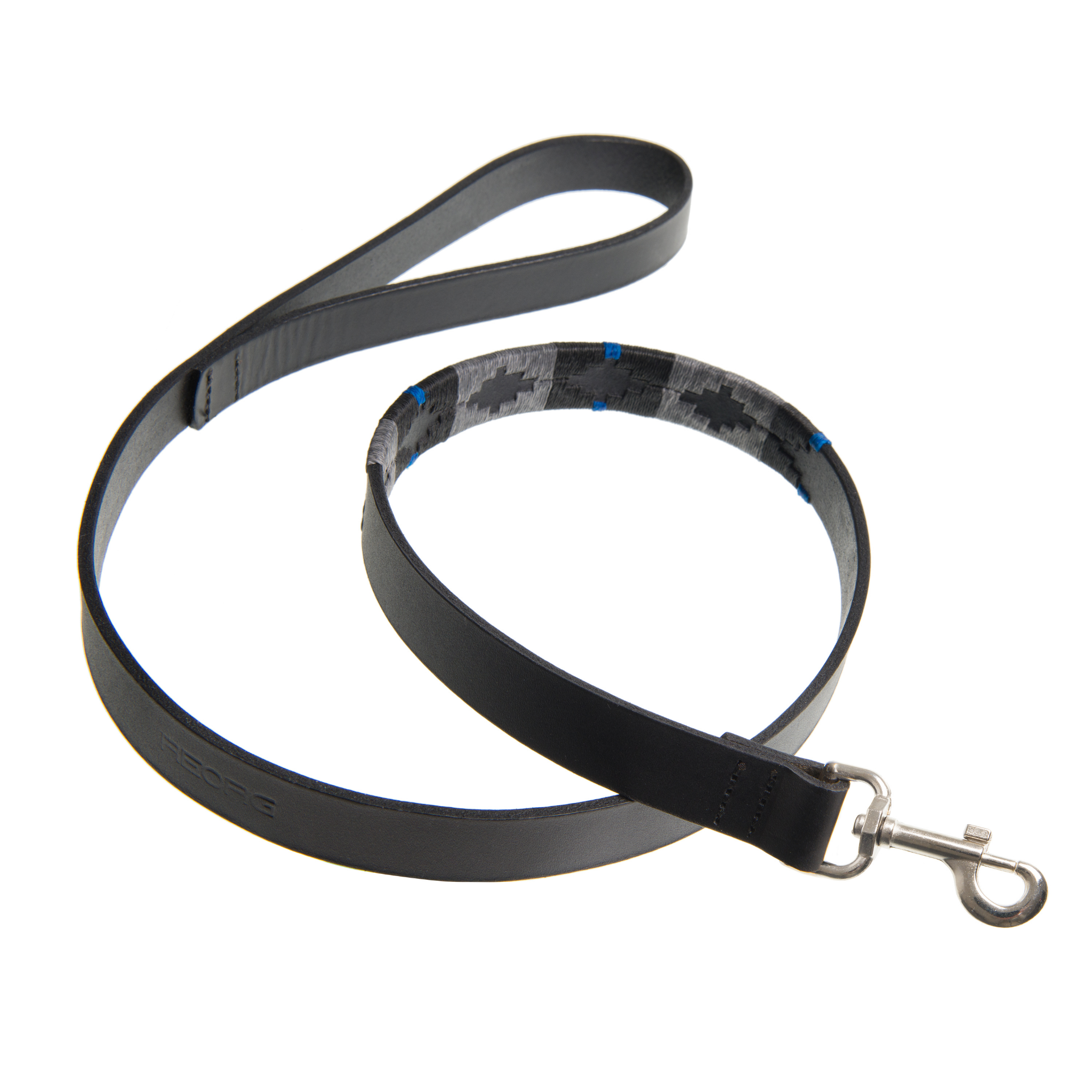 The Country Direct & Pampeano Police - REORG Leather Dog lead, made with the finest leather and waxed threads. 