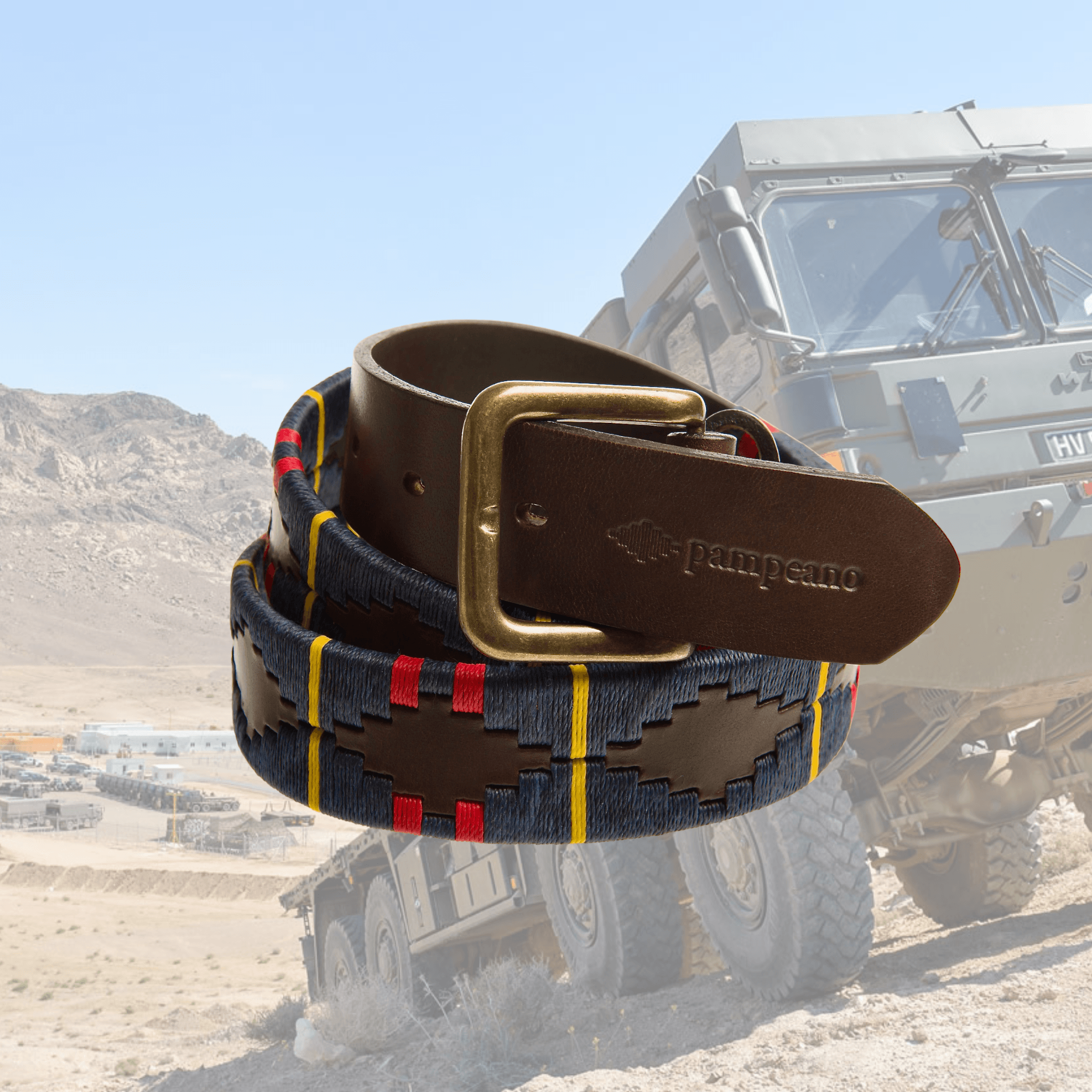 The Country Direct & Pampeano Royal Logistic Corps Leather Polo Belt.