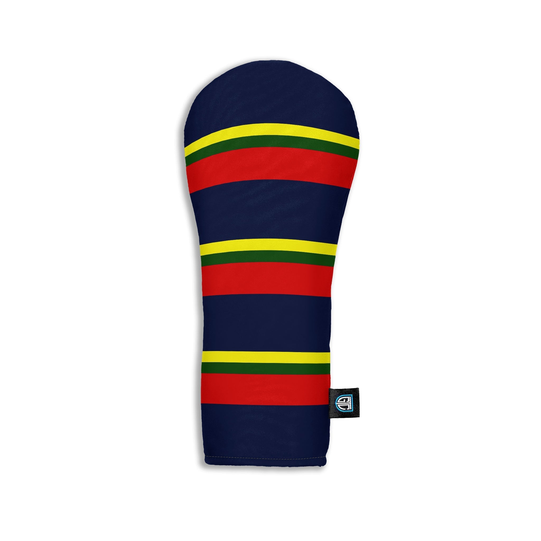 Royal Marines golf head covers shown with buckle detail