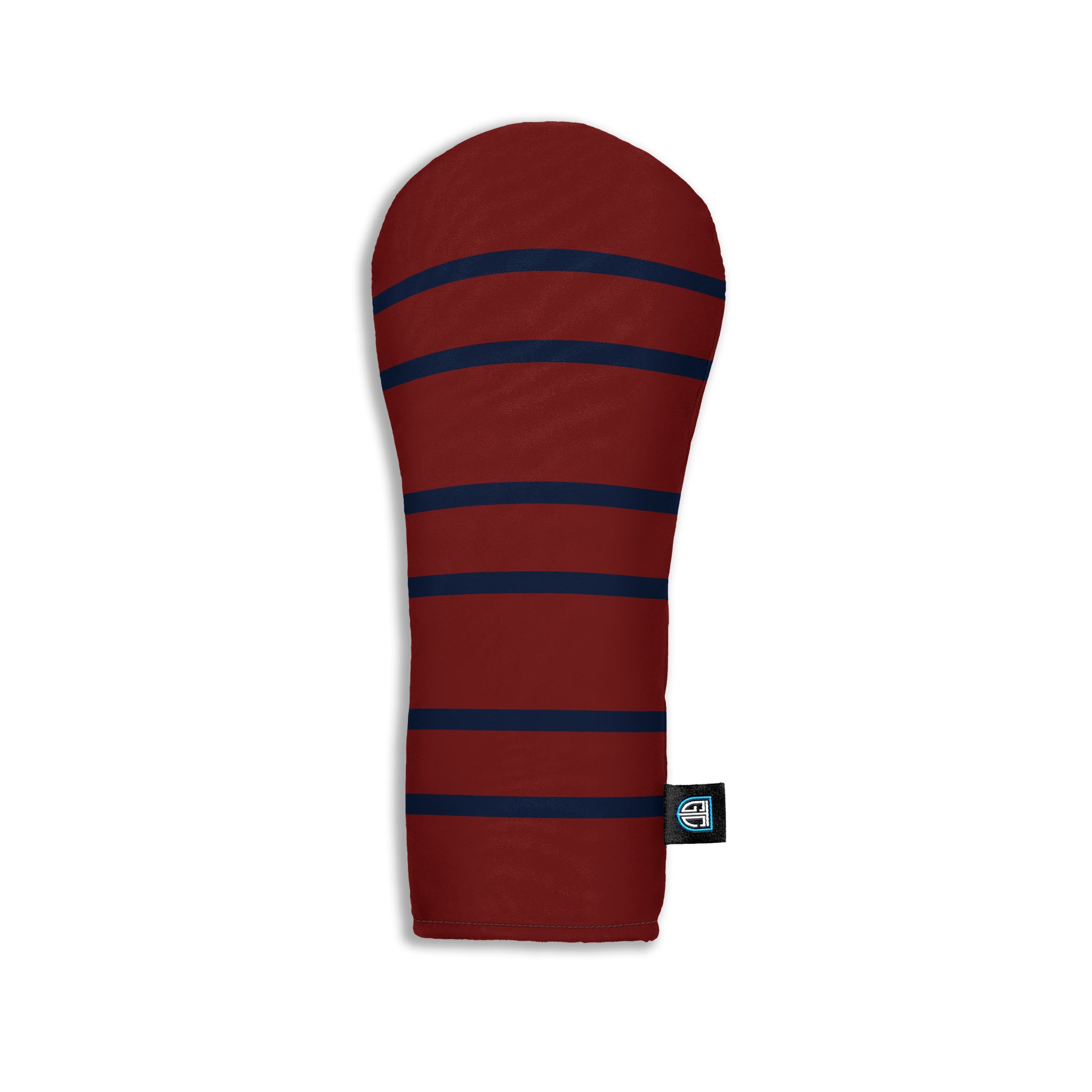 Royal Engineers golf head covers shown with buckle detail