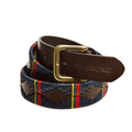 Royal Marine Commando leather polo belt handcrafted by Pampeano in regimental colours