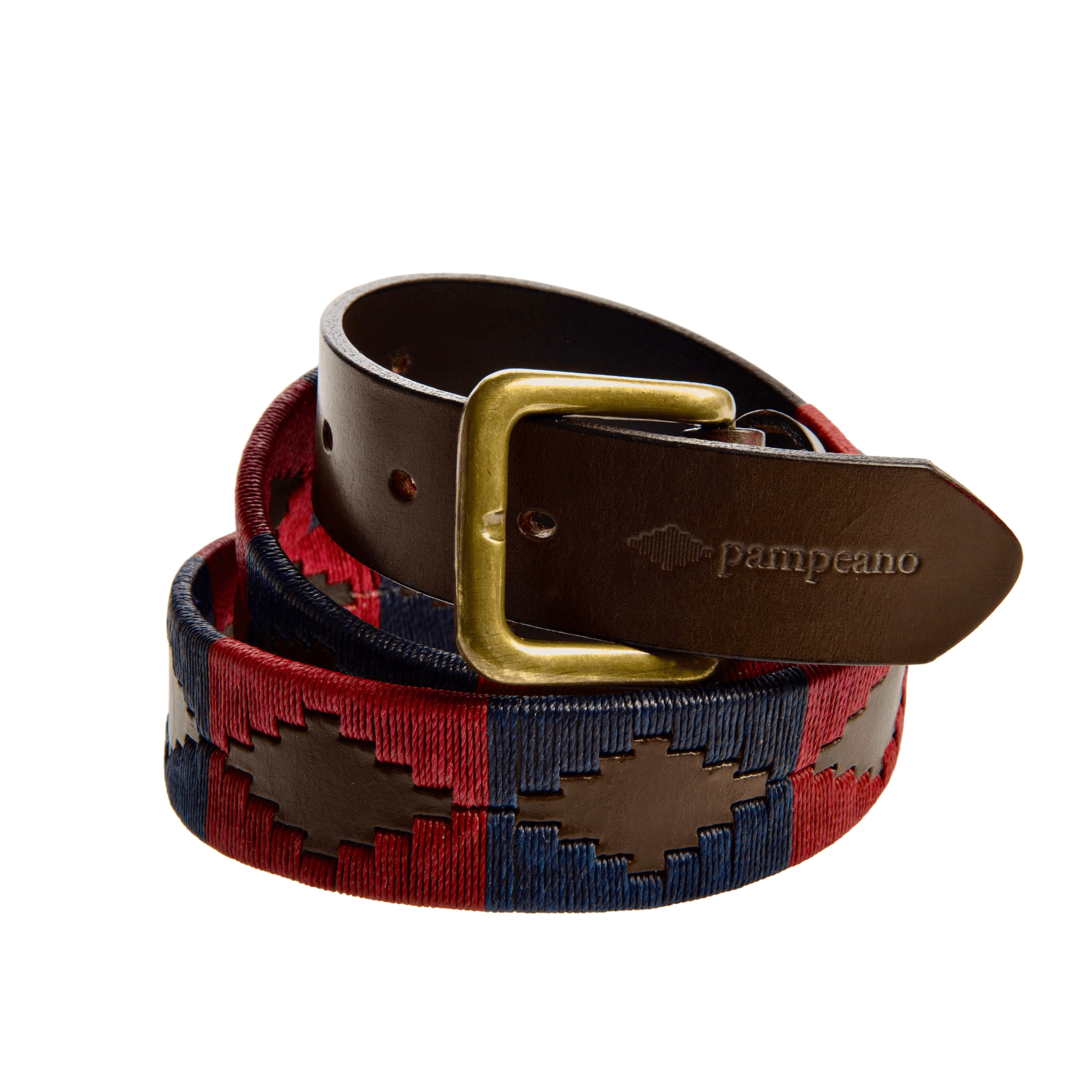 Household Division leather polo belt handcrafted by Pampeano in regimental colours